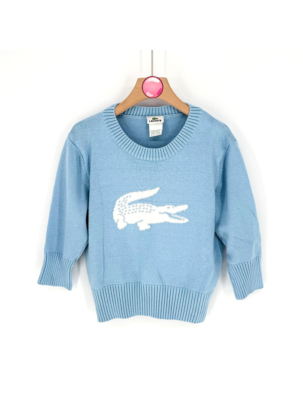 Lacoste Youth Crew Neck Sweatshirt Pullover Kids Size 44